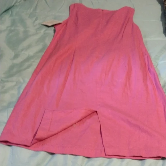 NWT Erika Bright Pink Dress Size 10 - Picture 10 of 11